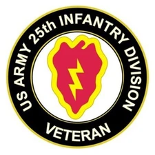 U.S. Army 25th Infantry Division Veteran Bumper Sticker Military Vinyl Decal 5"