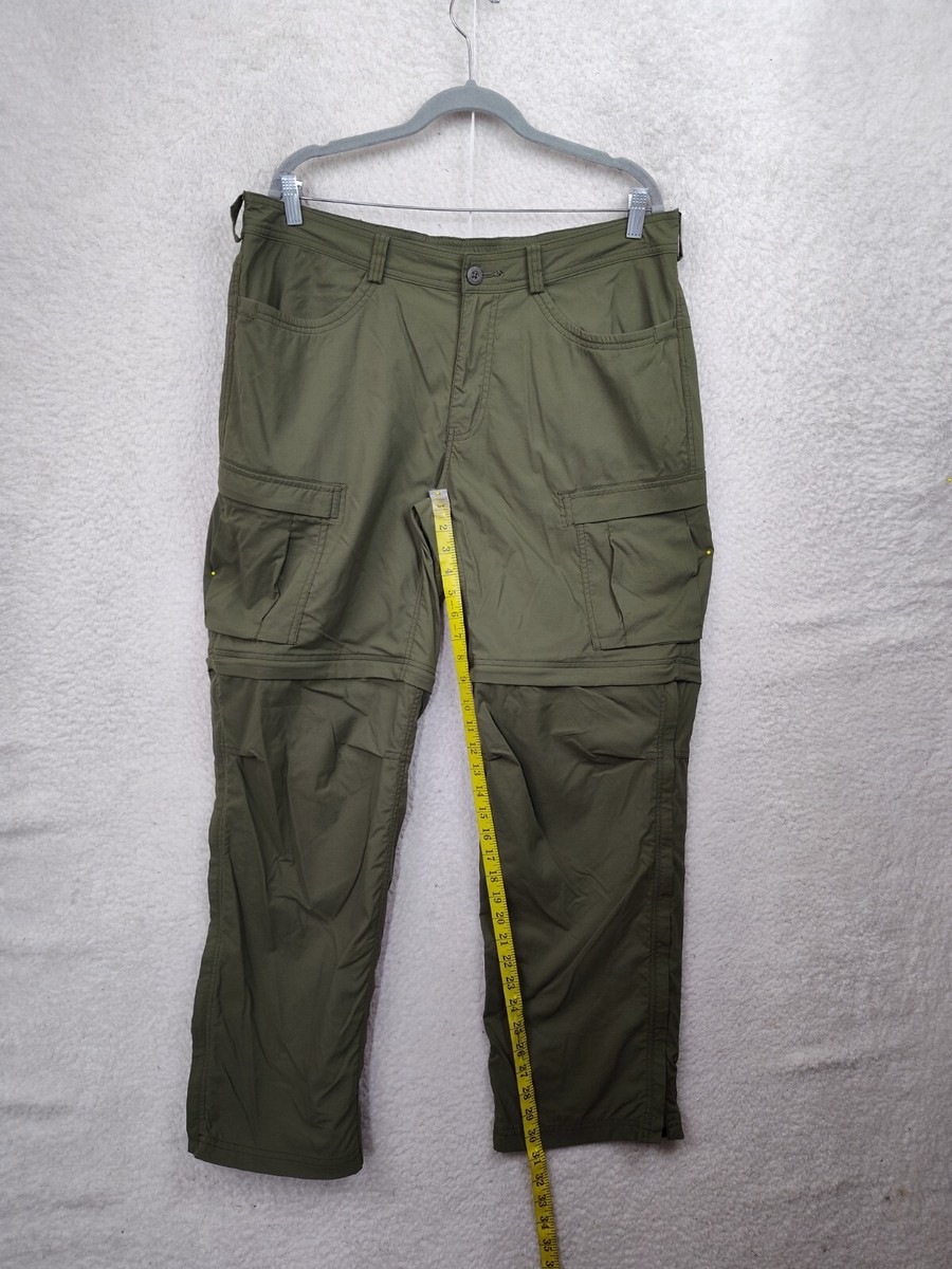 Rei Coop Men Pants 40x32 Green Nylon Blend Sahara