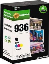 4 Pack for hp 936 ink cartridges combo pack for OfficeJet Pro 9110b