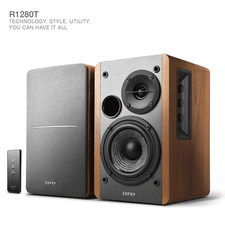 Edifier R1280T Powered Bookshelf Speakers, 2.0 Active Monitor Speaker System 