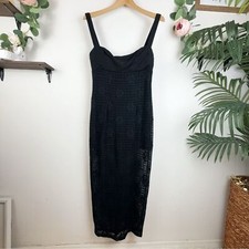 NWT Rumer Daisy Maxi Dress Size Small in Black