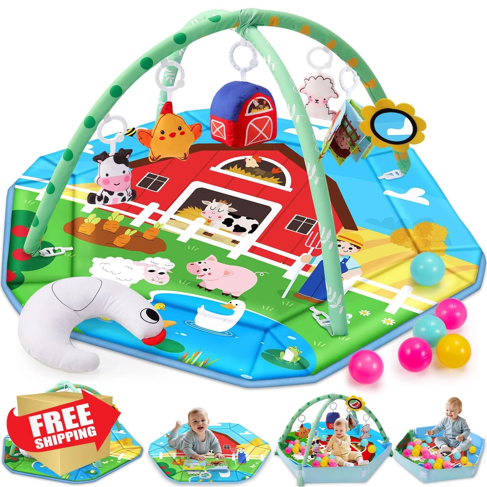Windidi Farm Baby Gym Play Mat