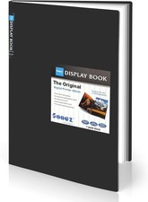 Art Portfolios 12"x18", Large Portfolio Folder with 30 Pockets  Black Inner ...