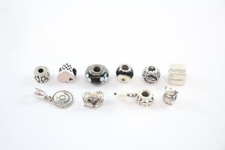 Pandora Sterling Silber Charms Initialen Schwäne Jubiläum Yin Yang x 10 (30g)