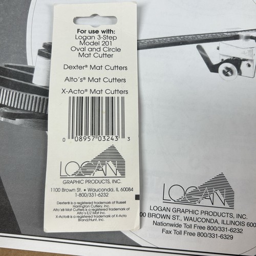 The Logan 3-Step Oval & Circle Mat Cutter Model 201 New Open Box Vintage NOS - Picture 11 of 19