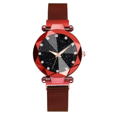 Luxury Women s Starry Sky Watch Magnetic Quartz Fashion Rhinestone Wrist