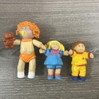 Vintage 1984 Cabbage Patch Kids Mini Poseable Doll Figures Figurines Lot of 3