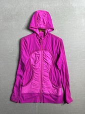 Lululemon Pure Balance Jacket Full Zip Hooded Stretch Running Women's Size 8