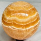 Natural Yellow Calcite Sphere Quartz Crystal Polished Ball Reiki Healing 3120G — photo 7