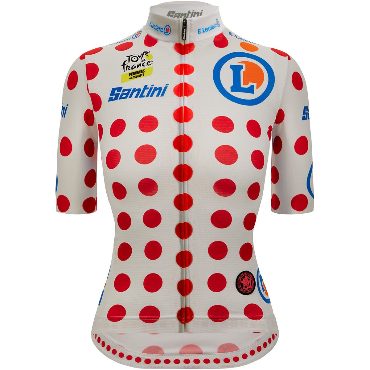 Santini Tour de France Femmes Avec Zwift Polka Dot Jersey - Women's Pois, XL