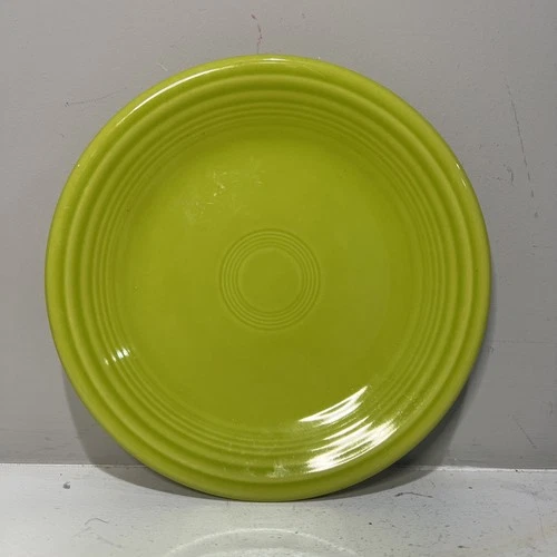 Vintage Homer Laughlin Fiesta Ware ~ Chartreuse Salad Plate ~ 7.25”