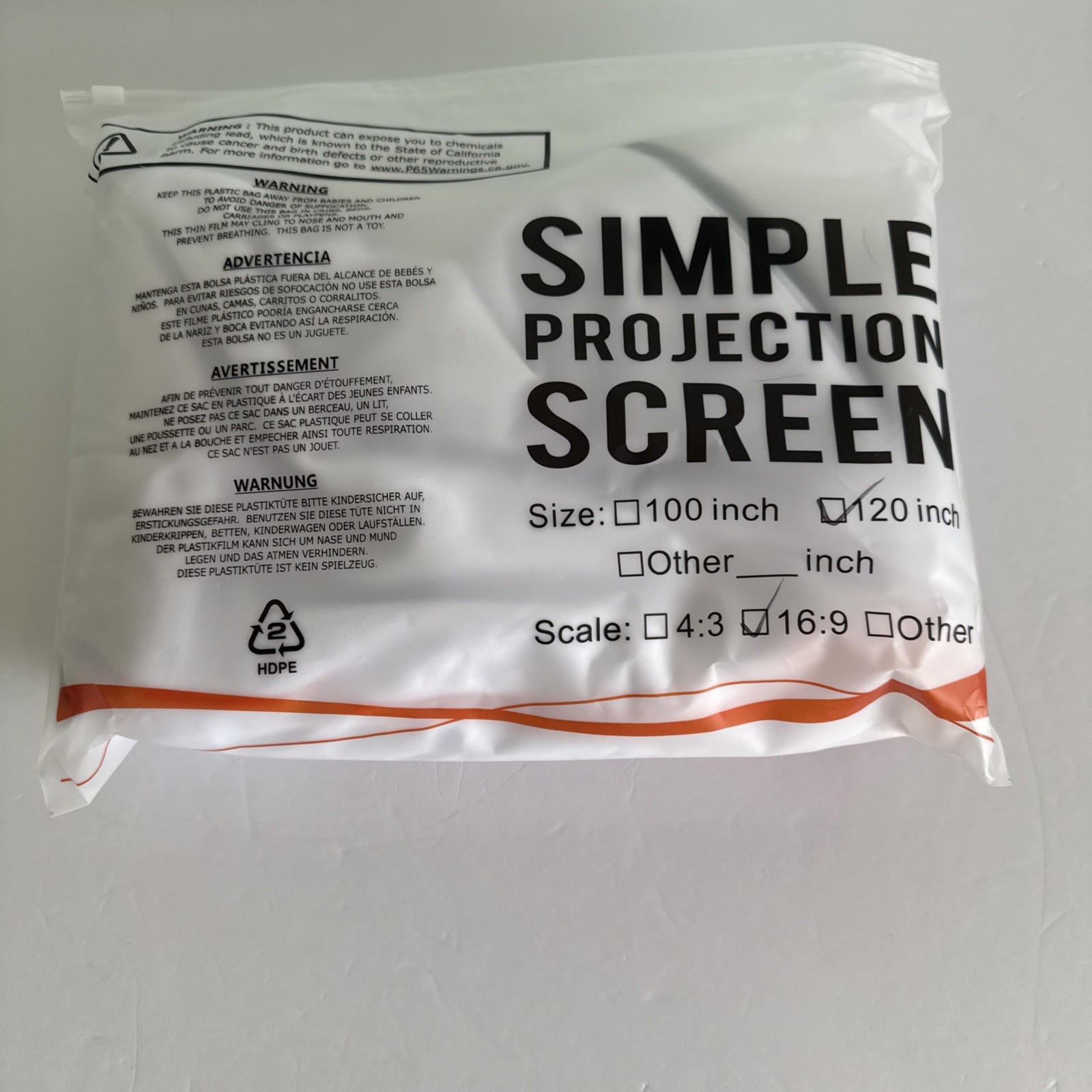 GPX Projector With Bluetooth 120" Projection Screen