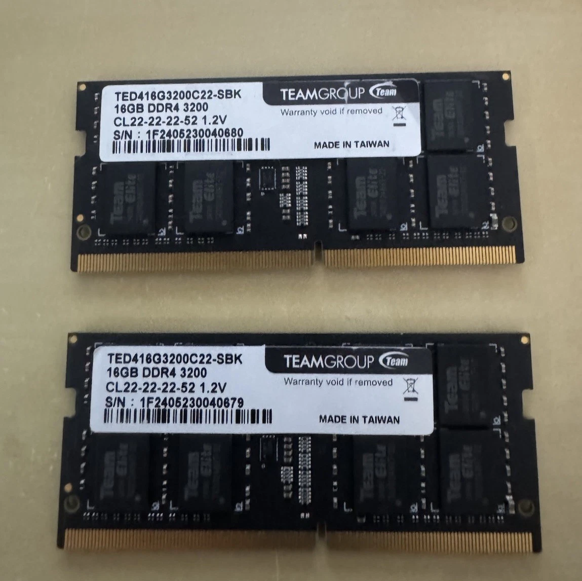 Team Group DDR4 SDRAM 32 GB Total Capacity Memory (RAM) for sale