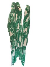 Palm Leaf Kimono Duster Long Open Front Boho Beach Cover Up Resort