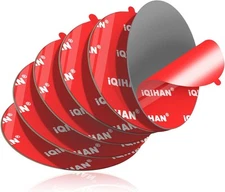 Sticky Pads for Car Phone Mount, 6pcs 2.76"(70mm) Heavy Duty Grey, Red 