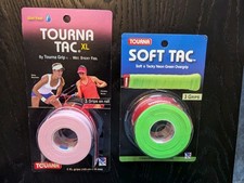 Tourna Soft Tac Overgrip Wrap, Neon Green And Pink Lot
