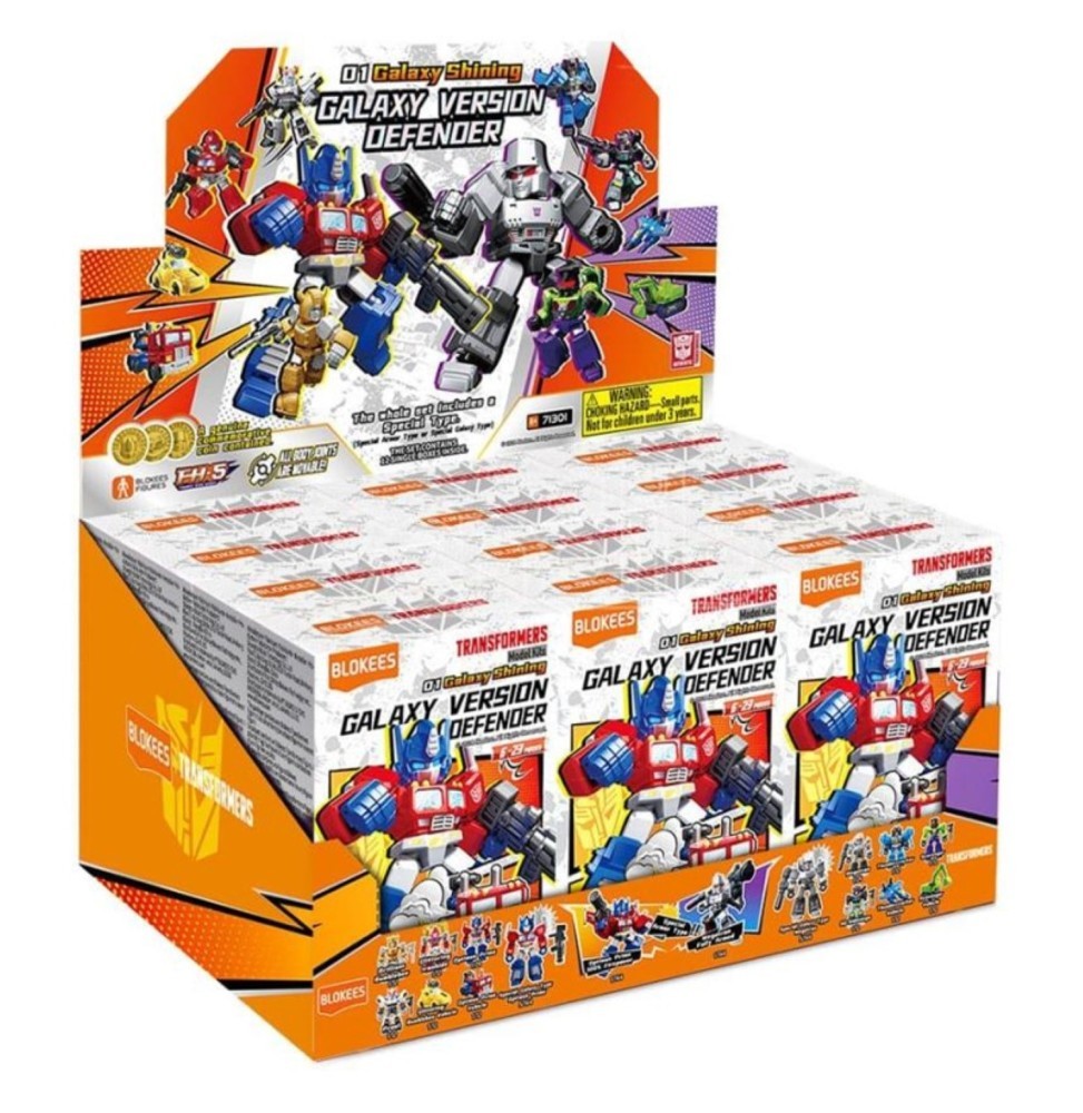 Figurine Transformers Blokees Defender 01 pour décoration de bureau geek