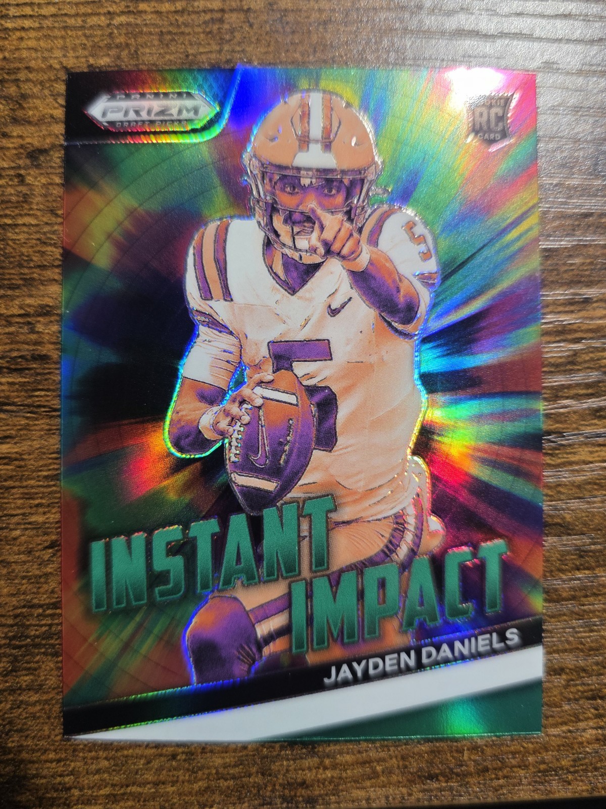 2024 Panini Prizm Draft Picks - Instant Impact Jayden Daniels #II-JD Green Prizm