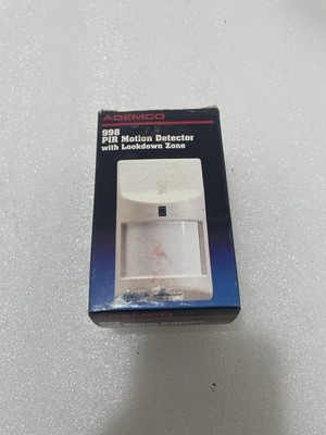 Ademco 998 PIR Motion Detector W/Lookdown Zoon New!!