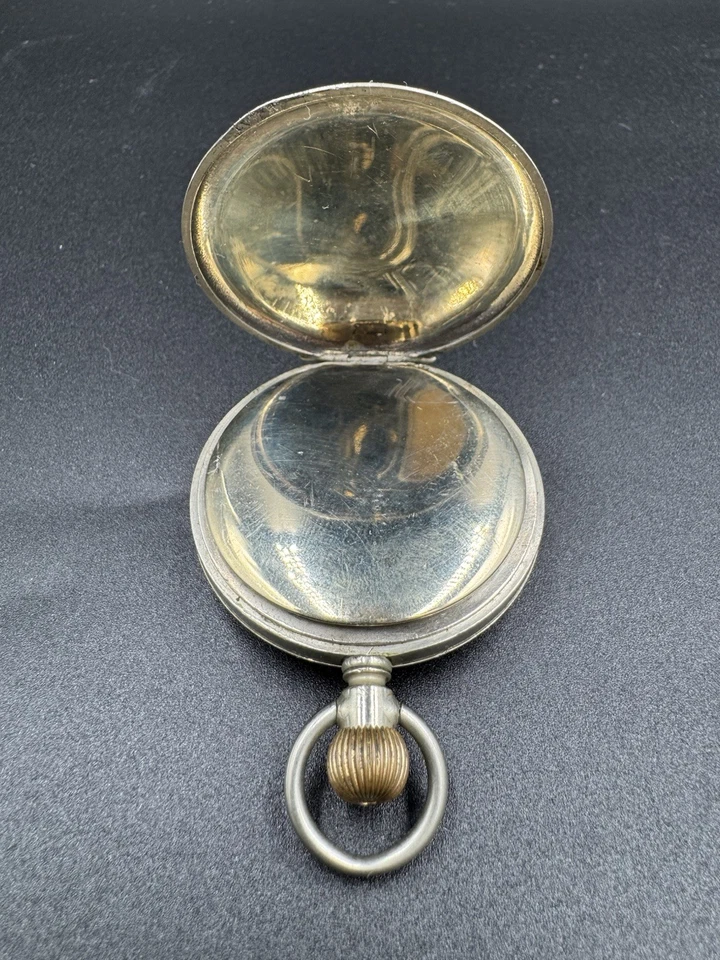 Vintage Unbranded Swiss Pocket Watch 10 Jewels Roman Numerals Cylinder Escapemen - Image 4 of 4