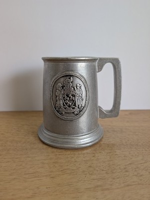 RWP Wilton Pewter Beer Stein Mug Tankard 5'' Coffee Cup Signed Mint