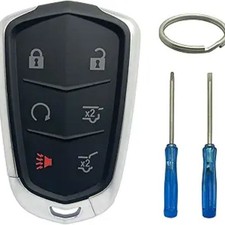 Smart Key Fob Shell Case Replacement Fits for Escalade ESV 2015 2016-6 Buttons