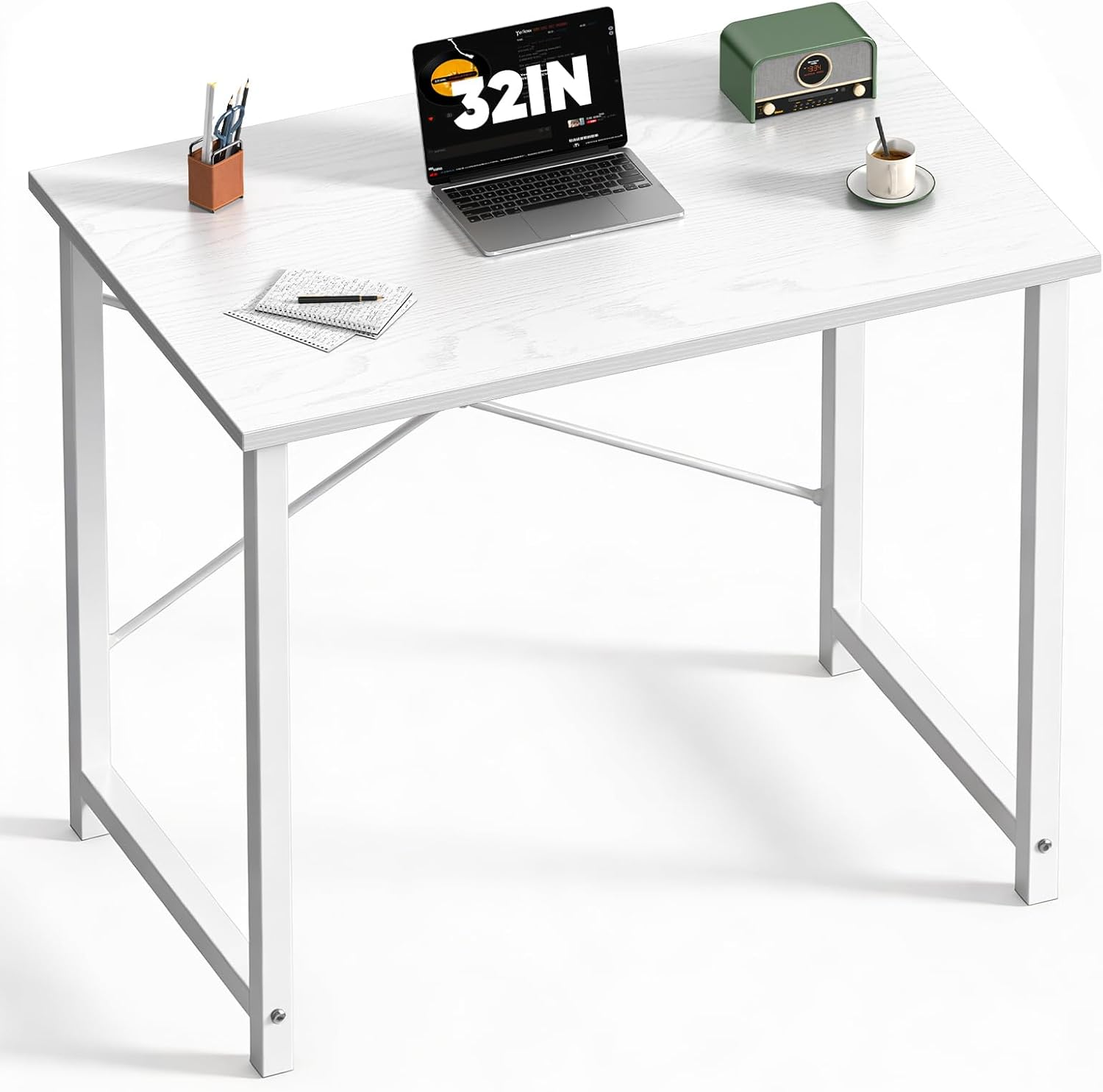 Computer Desk, Small Office 32 Inch Writing Work Study Student Teacher Home Bedr-image