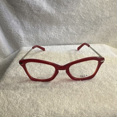 ILLA EYEGLASSES FRAMES ONLY/ MADE IN ITALY ILARIA RED Milky 51/21/135 BRAND NEW