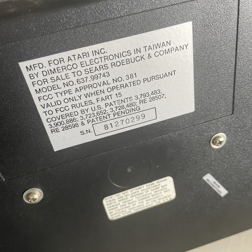 Atari 2600 Sears Tele-Games Konsole Light Sixer mit Spielen & Controllern - Bild 7 von 12