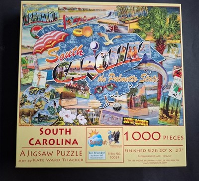 Puzzle US Import South Carolina 1000 Sunsout Sammlung Paket