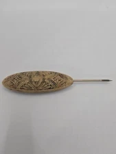 Vintage Carved Hat Pin Antique