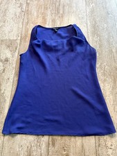 Banana Republic Petite M Royal Blue Sleeveless Blouse