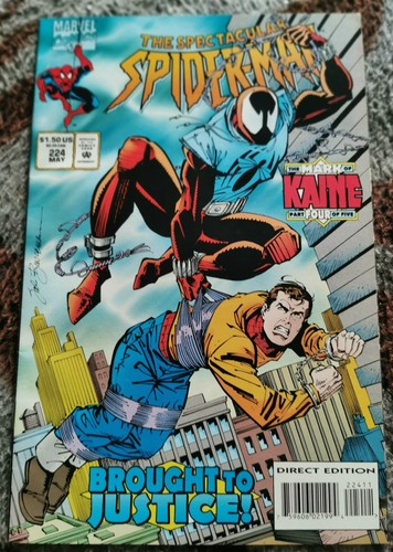 SPECTACULAR SPIDER-MAN # 224 NM 1995 SCARLET SPIDER ! KAINE ! CLONE SAGA !