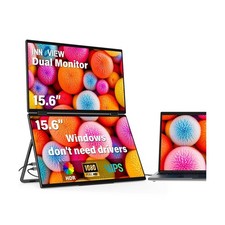 InnoView Laptop Screen Extender 15.6" Dual Portable Monitors 1080P FHD Stacke...