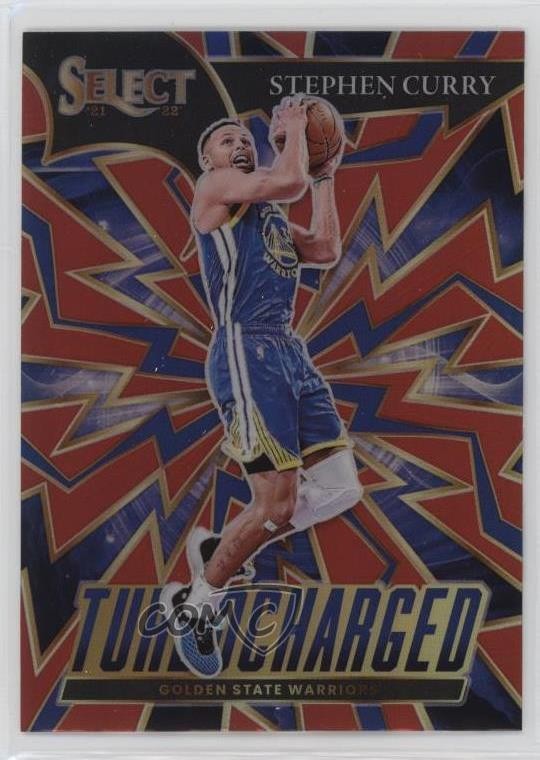2021-22 Panini Select Turbocharged Red Prizm Stephen Curry #3 4f5