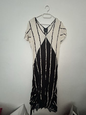 KRISS Sweden Blusenkleid Damen Gr. L Schwarz/...