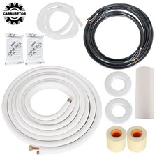 25 Feet White Install Kit For Mini Split Heat Pump Systems 1/4"-1/2" Dia.