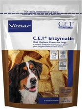 Virbac C.E.T. Enzymatic Oral Hygiene Chews, Large for 30 Count (Pack of 1) 