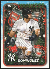 Jasson Dominguez 2024 Topps Holiday Baseball Rookie Card New York Yankees R1F:37