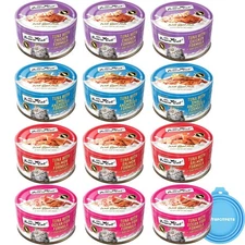 Super Premium Canned Wet Cat Food in Goat Milk Gravy -2.47 oz Cans - Variety ...