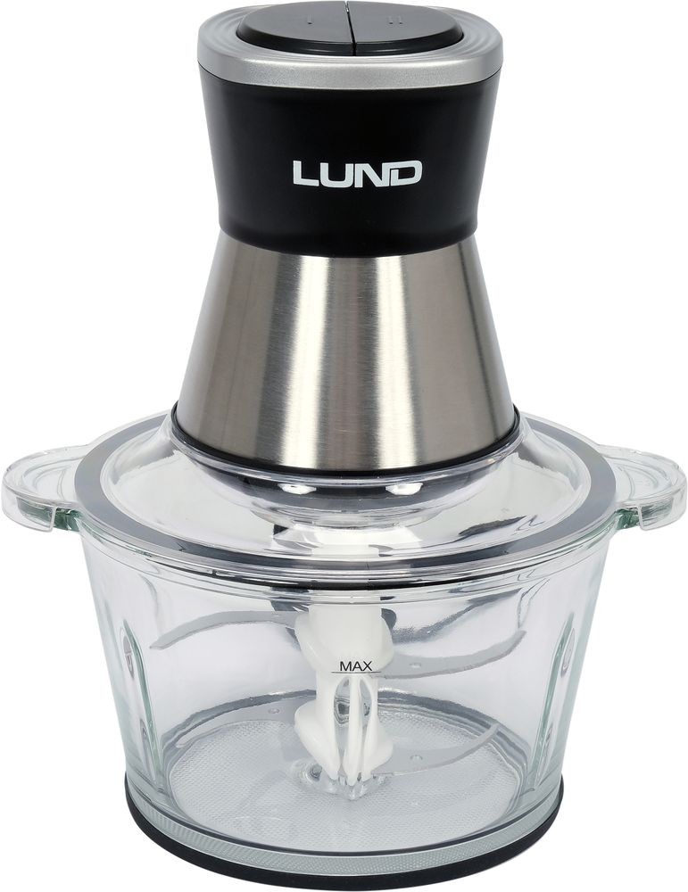 Tritatutto 3In1 Set Mixer Frusta Mini Robot Da Cucina 2L Ciotola Di Vetro foto 2