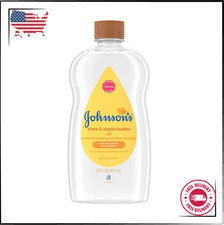 Johnson's Baby Oil, Mineral Oil Enriched with Shea  Cocoa Butter 20 fl. oz