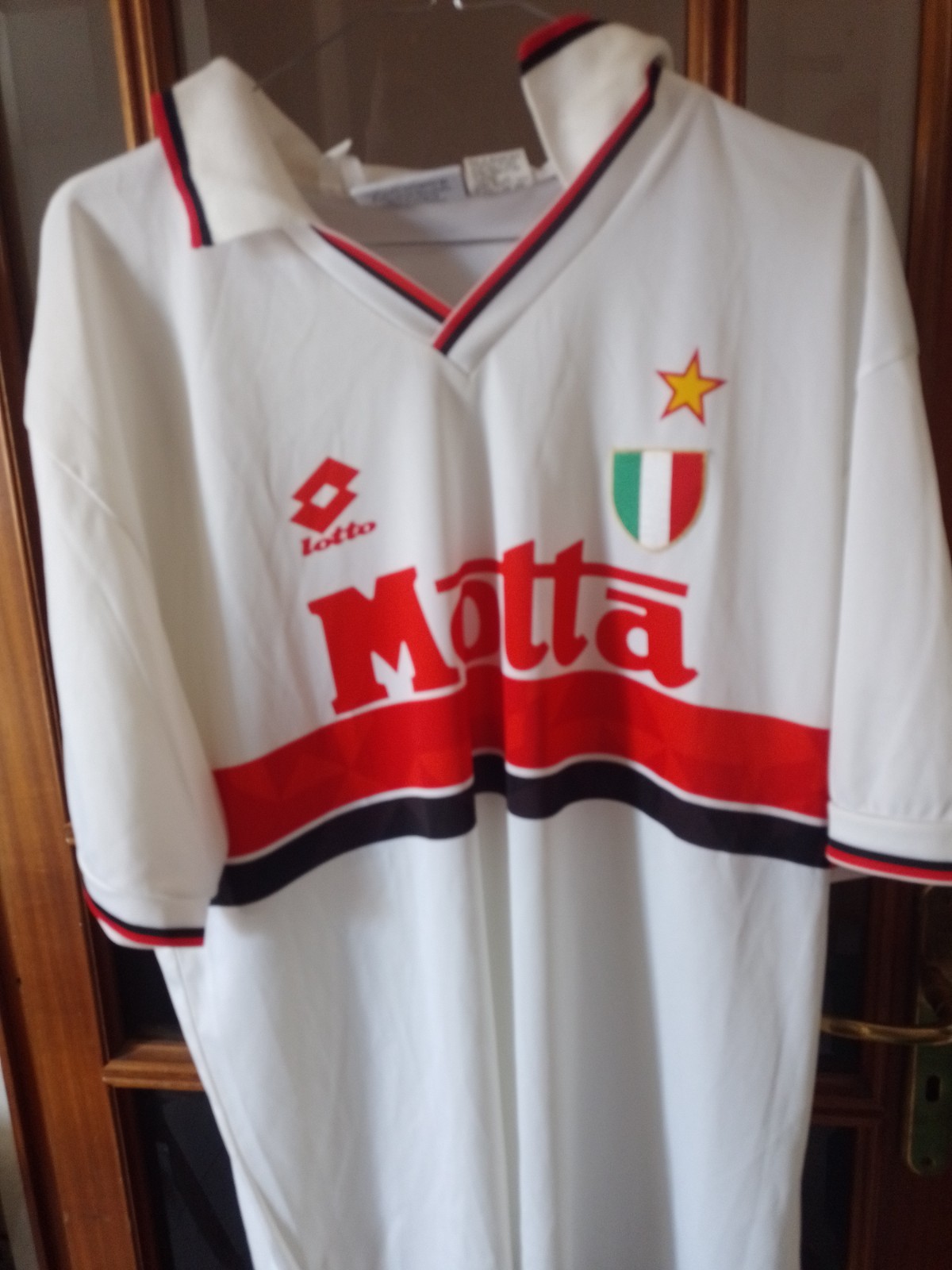 Milan 1993-1994 motta football Shirt Vintage 90 Lotto maglia calcio XL  trikot