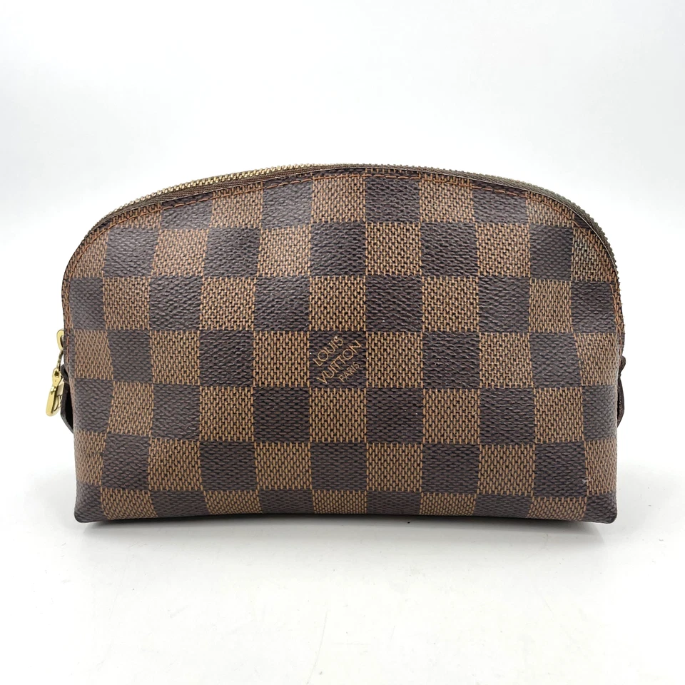 Auth LOUIS VUITTON Damier Ebene Pochette Cosmetic pouch N47516 Made in Spain - Image 3 of 4