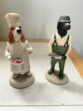 Robert Harrop Basset Hound Chef & Flat Coated Retriever