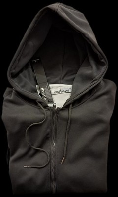 Stone Island Space Grey Hoodie Zip Sweatshirt Größe XL - Blitzversand h48