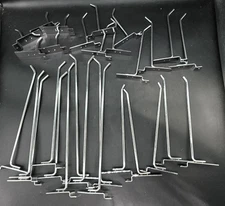 29 Pcs Slatwall Hooks 2" 4" 6" 8" 10"  12" heavy duty wall hooks used 