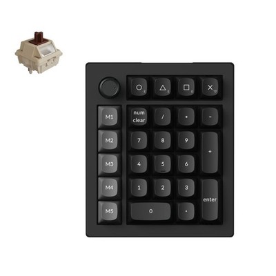 Keychron V0 Ultra 8K Wireless Mechanische Ziffernblock Silk POM Switch Brown