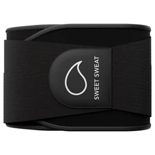 Sweet Sweat Waist Trimmer Pro - Black / White XL XXL (62 x 10.5") 3.5 - 4mm