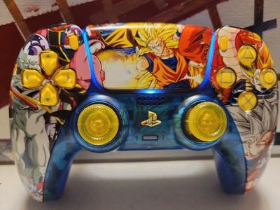 TMR Analogs Custom Dragon Ball Z  Ps5 Sony DualSense Wireless Hydro Dipped 